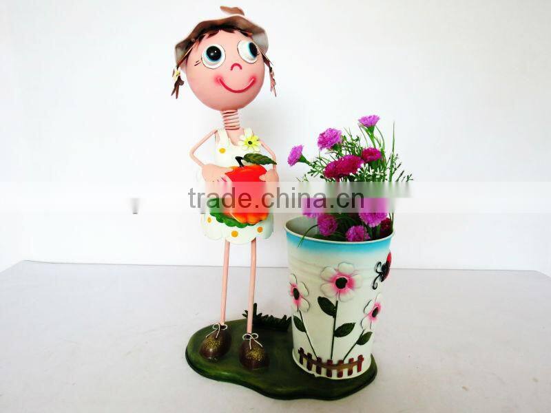 Outdoor Decor Metal Flower Pots