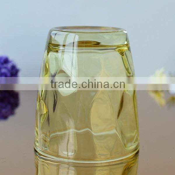 Colored drinking glass tumbler whiskey cup different styles