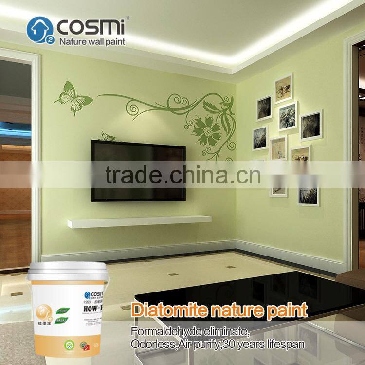 Diatomaceous earth wall paint,better than emulsion wall paint