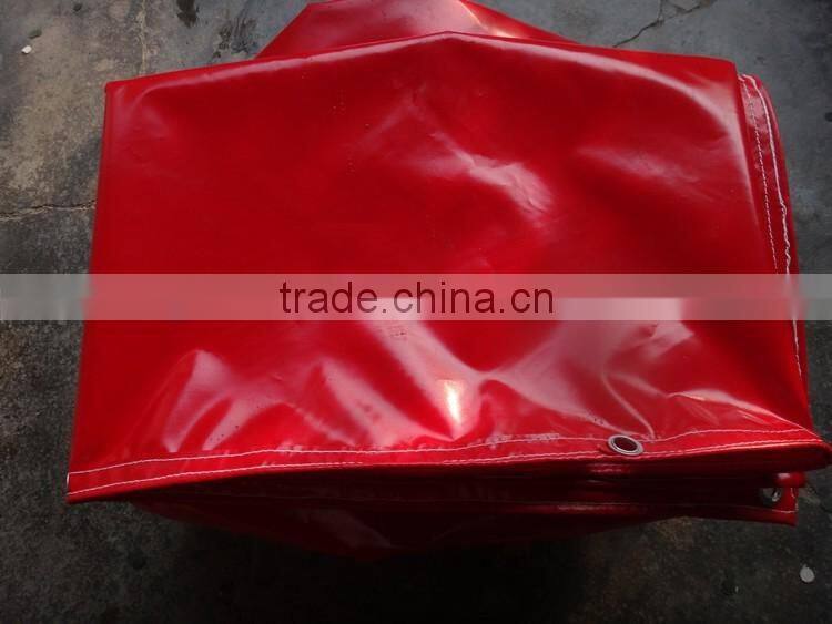 Red Vinyl Coated 14 oz Heavy duty Red Vinyl Tarps,Super Quality 14oz Vinyl Tarps