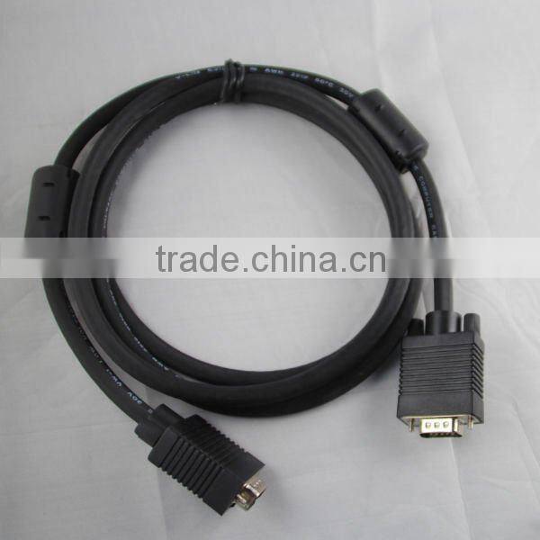 Male to male VGA Cable For Car LCD Monitor PC Projector and HDTV CABLE VGA