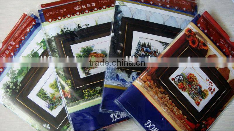 beautiful flower cross stitch sets have a high sales in the market