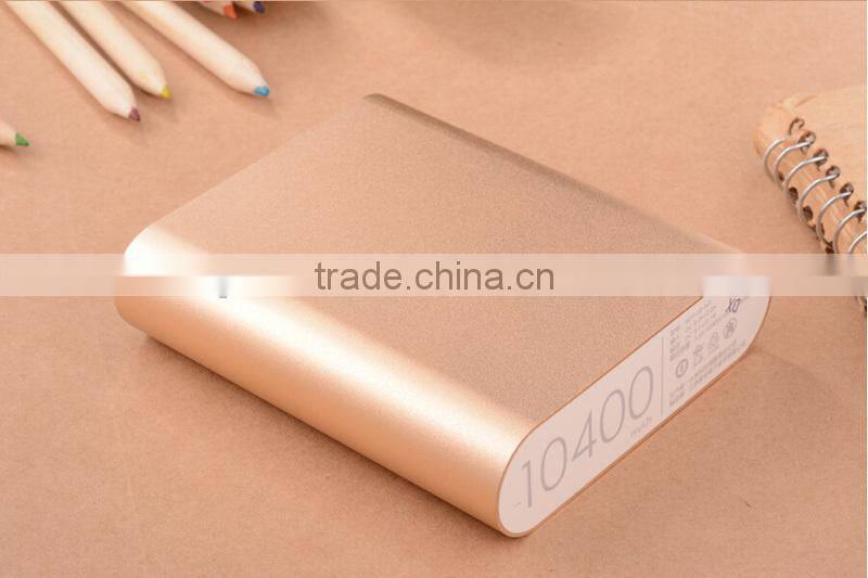OEM factory wholesale high capacity mi power bank 10400mah