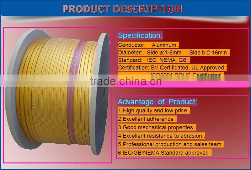 fiberglass covered aluminum electric winding wire for electric on alibaba
