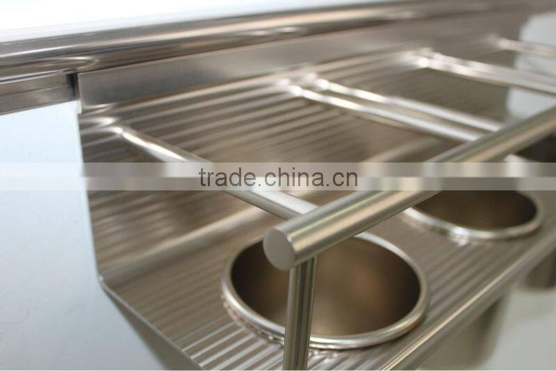 Champange kitchen hanging cabinet spice racks