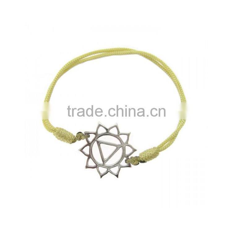 Wholesale Chakra Jewelry Healing Solar Chakra Cord Bracelet
