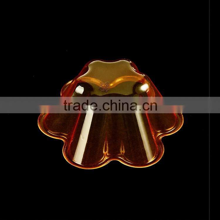 Plastic PET Clear Snow Cone Shave Ice Flower Cup