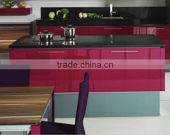 high gloss red kitchen cabinet for small Mini kitchens