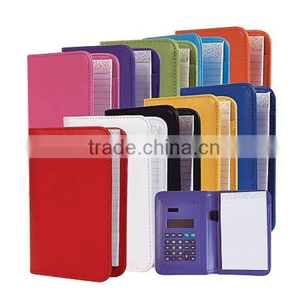 2016 popular multicolored pocket notebook with leather cover