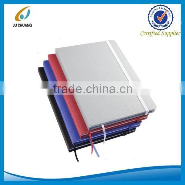 A5 promotional high-grade business notebook with elastic band and ribbon