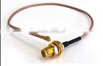 IPX / u.fl to RP-SMA female bulkhead with O-ring RG178 15cm rf coaxial connectors cable assembly jumper cable