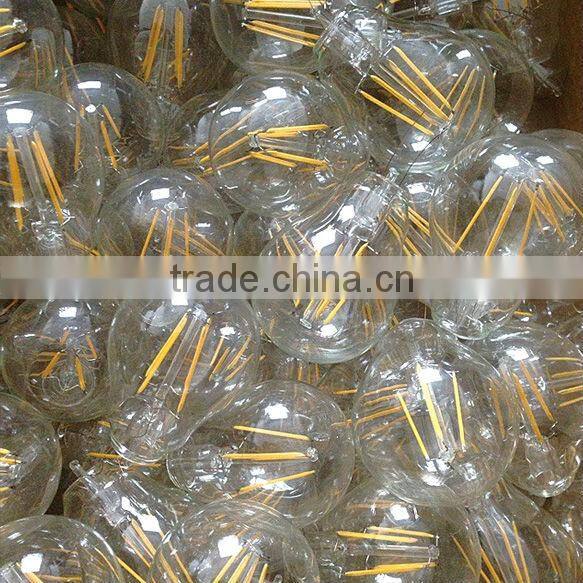 A60 4W E27 LED Filament Bulb 360 degree with high lumen CE,ROHS,ERP,GS