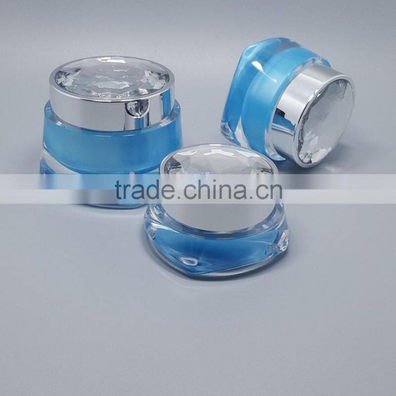 wholesale fancy cosmetic acrylic cream jar,clear decorative plastic cosmetic jar ,custom cosmetic jar with lid