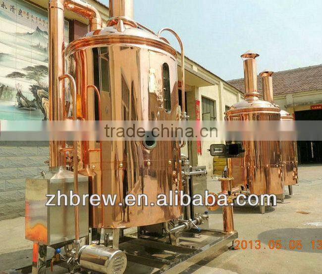 copper micro beer brewing equipment for wholesale price