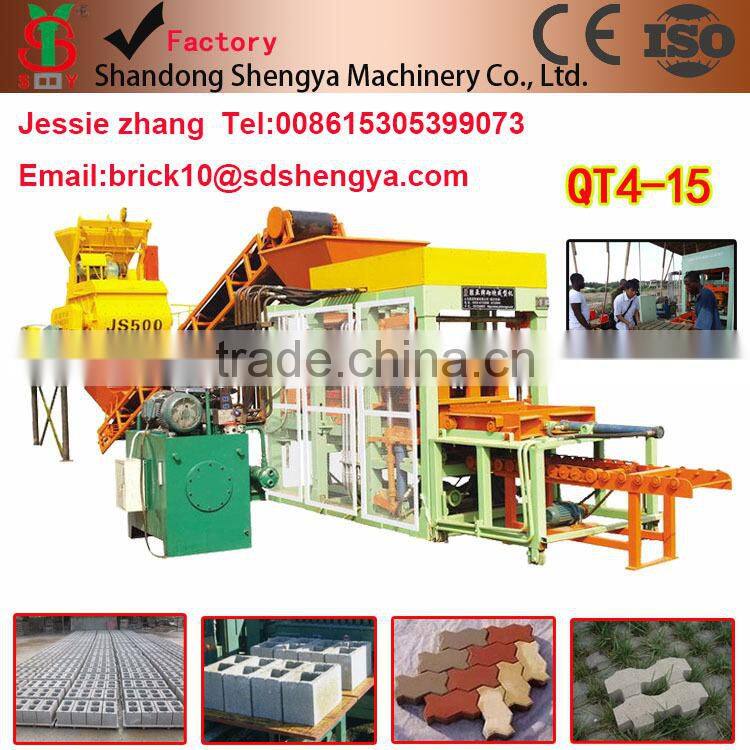 Brick making machine price mould for QT5-20 concrete paver manufacturing products Algeria