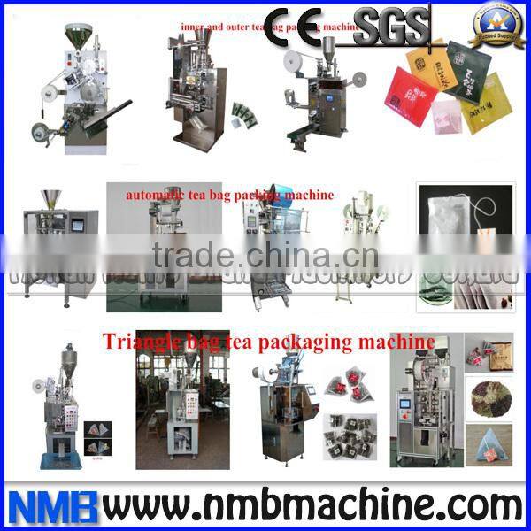 2016 New Design automatic small inner and outer tea bag packing machine price