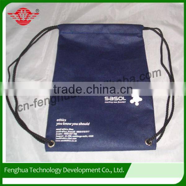 Widely used high quality shoe bag,promotional drawstring bag,non woven string bag
