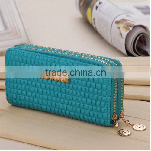 Vintage Embossed Stone Pattern Double Layer Women Lady Wallet Purse (BBYT005)