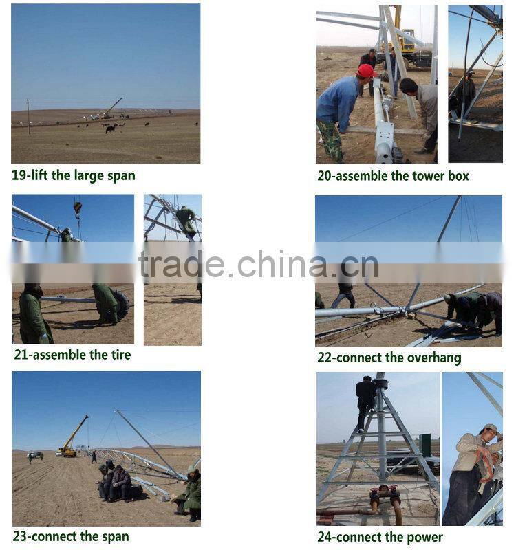 High effecient China center Pivot Irrigation System Used for Large Farmland