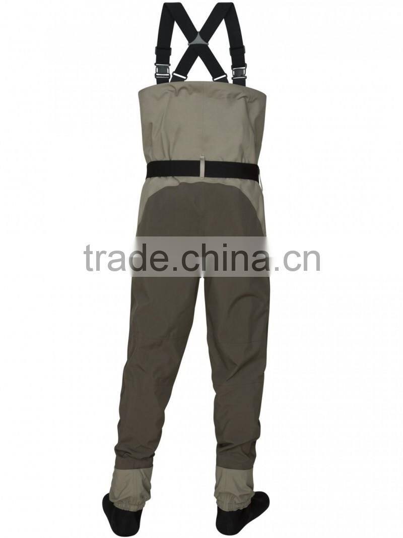 Waterproof 3- Layers Breathable Stockingfoot Fishing waders