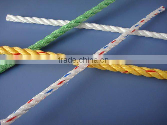 3 strands PP danline color rope