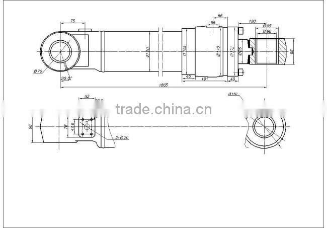 steel forged factory price hydraulic cylinder for excavator