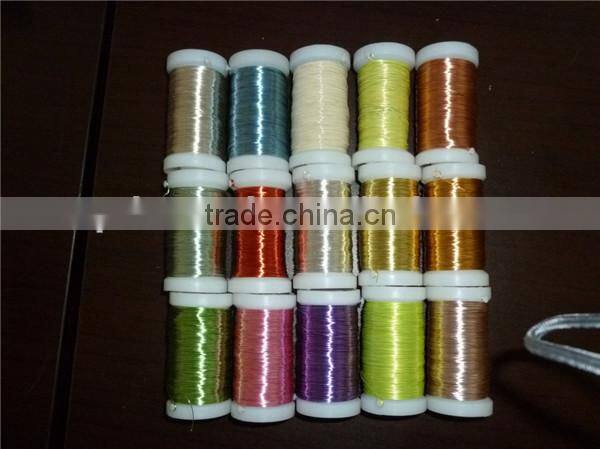 Mixed color beading copper wires gold plated silver wire