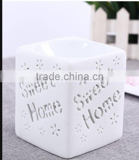 Letter engraved candle holder