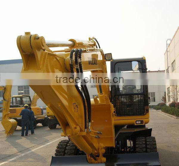 china new brand wolwa wheel hydraulic excavator