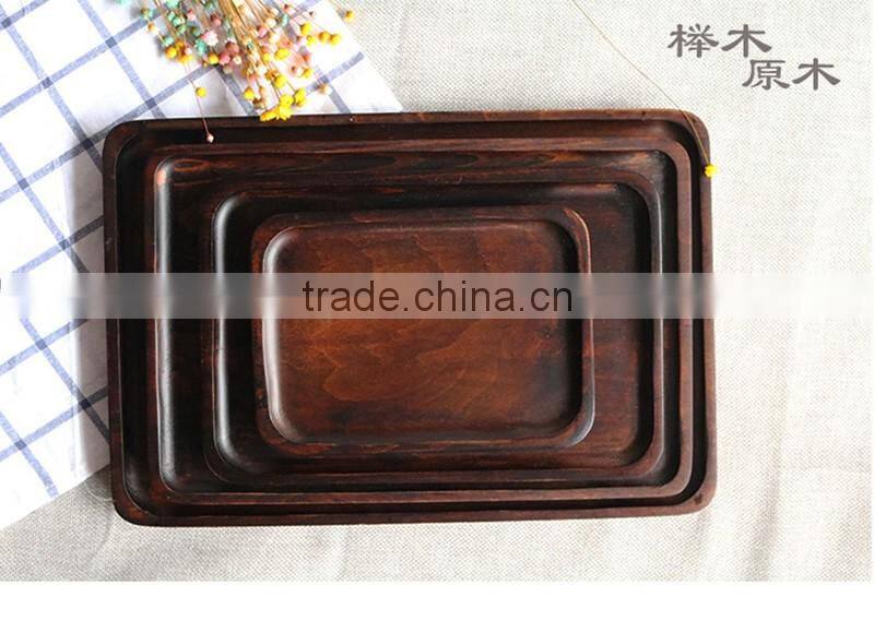 Custom fashion wooden serving tray for food