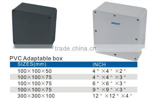 HEIGHT High Quality New PVC Junction Box Adaptable Enclosure Customized Plastic Enclosure