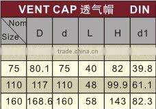 PVC-U plastic vent cap DIN/BS/plastic vent caps/PVC vent caps