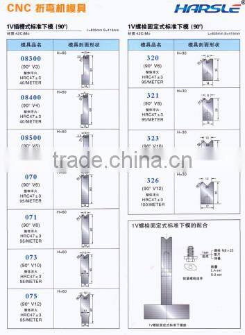 amada type press brake tooling/press brake tool design bend toolings