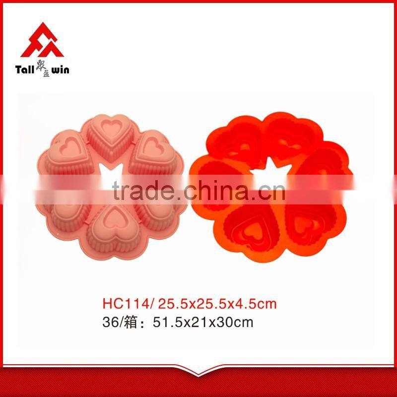 Silicone rubber cake mold