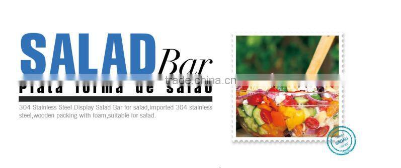 2016 Factory price salad bar cold bain marie, bain marie refrigerator(ZQR-0.3L2W)