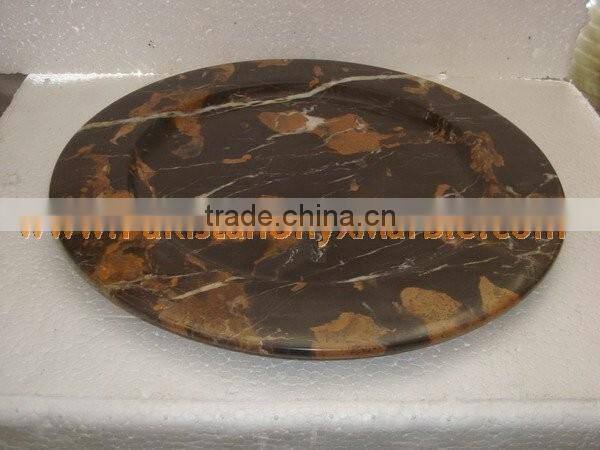 FINE QUALITY MARBLE PLATES HANDICRAFTS