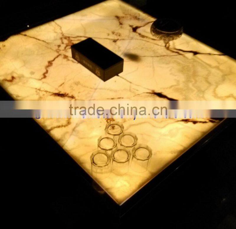 GOOD QUALITY BACKLIT ONYX TABLES DINNG TABLE COFFEE TABLES