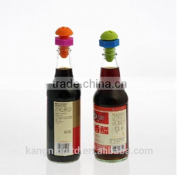 Guanddong silicone manufacturers, special hot silicone wine bottle plug, customized color for silicone cork