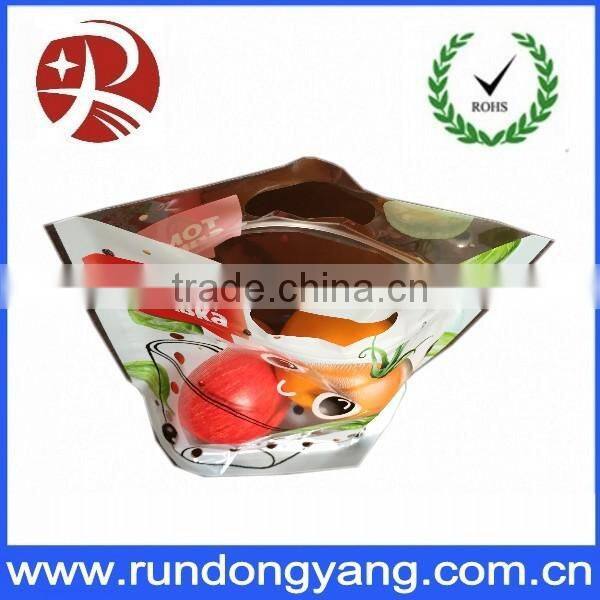 Stand up pouch plastic fruit packaging bag