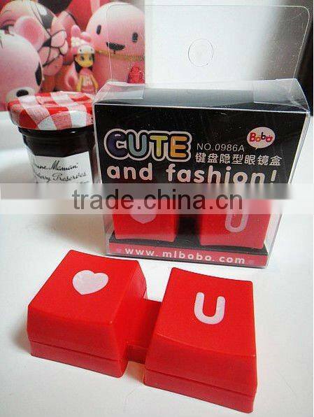 Supply fashion plastic cute contact lens box