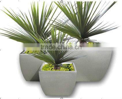 Garden portable fiberglass flower vase planter pot