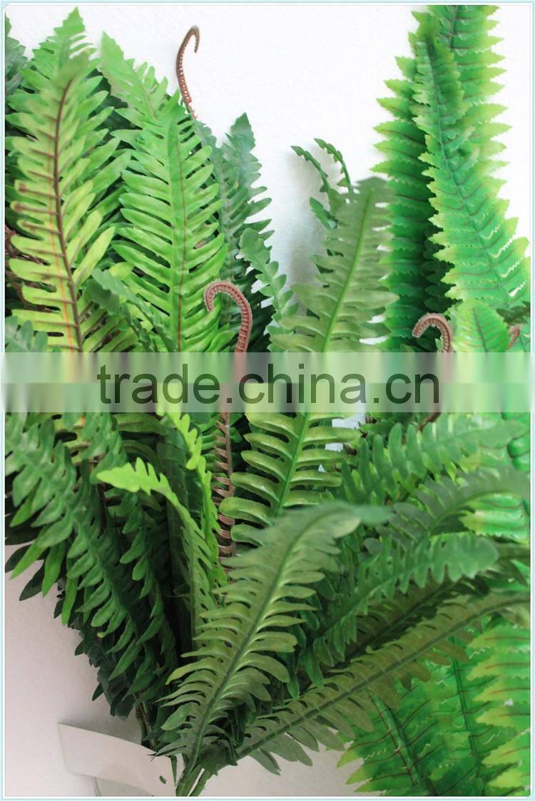 Artificial outdoor and indoor fern plants for decoration