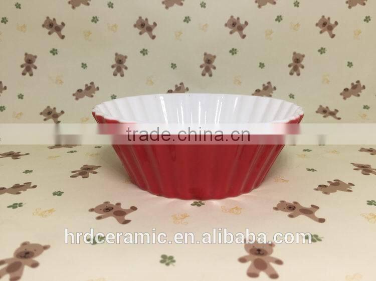 Stocked Porcelain color glazed dinner ceramic plate dishes