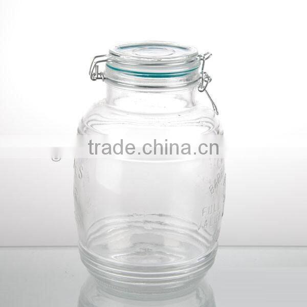 80oz pumpkin glass large honey food storage jars empty preserving jar set