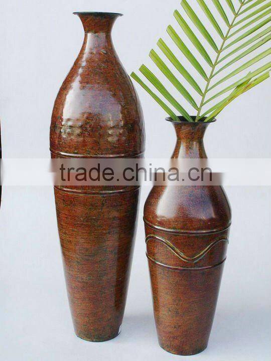Metal Bottle Vases