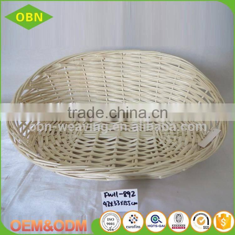 Simple cheap wicker dog bed rattan wicker pet bed