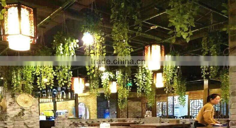 silk hanging vines for decoration,popular interior hanging plastic vines