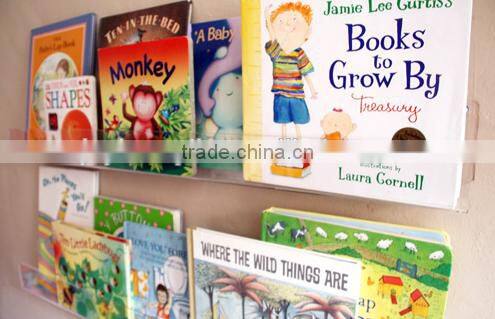 China Facrory Acrylic kindergarten kids movable learning bookshelf