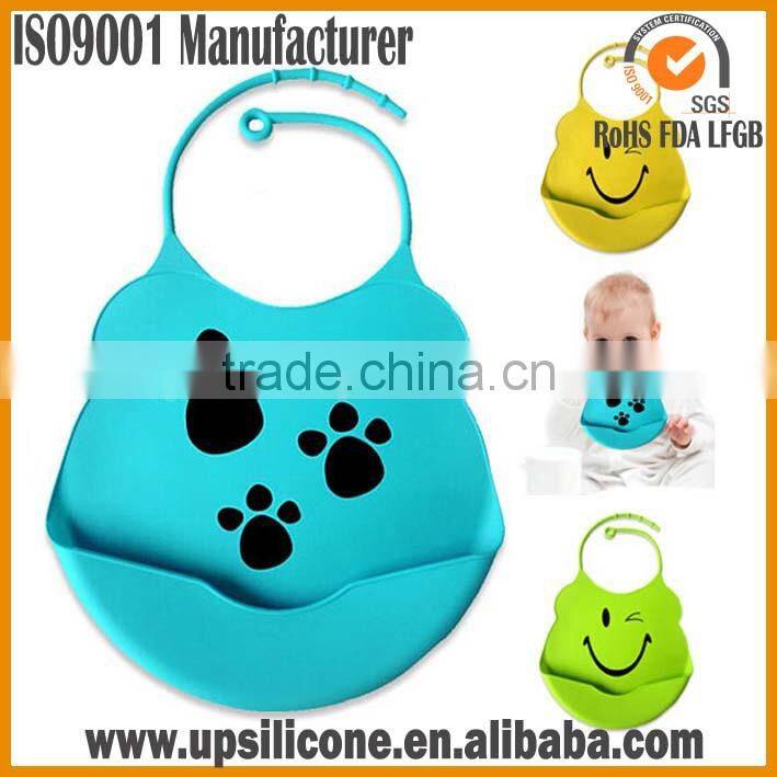 manufacturer of baby silicone bib BPA free silicone baby bib