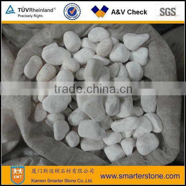 Tumbled Snow White Pebble